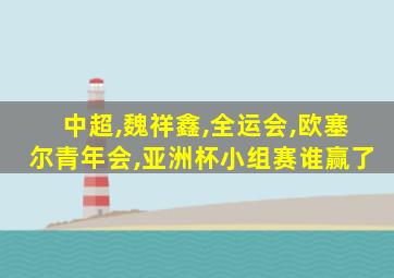 中超,魏祥鑫,全运会,欧塞尔青年会,亚洲杯小组赛谁赢了